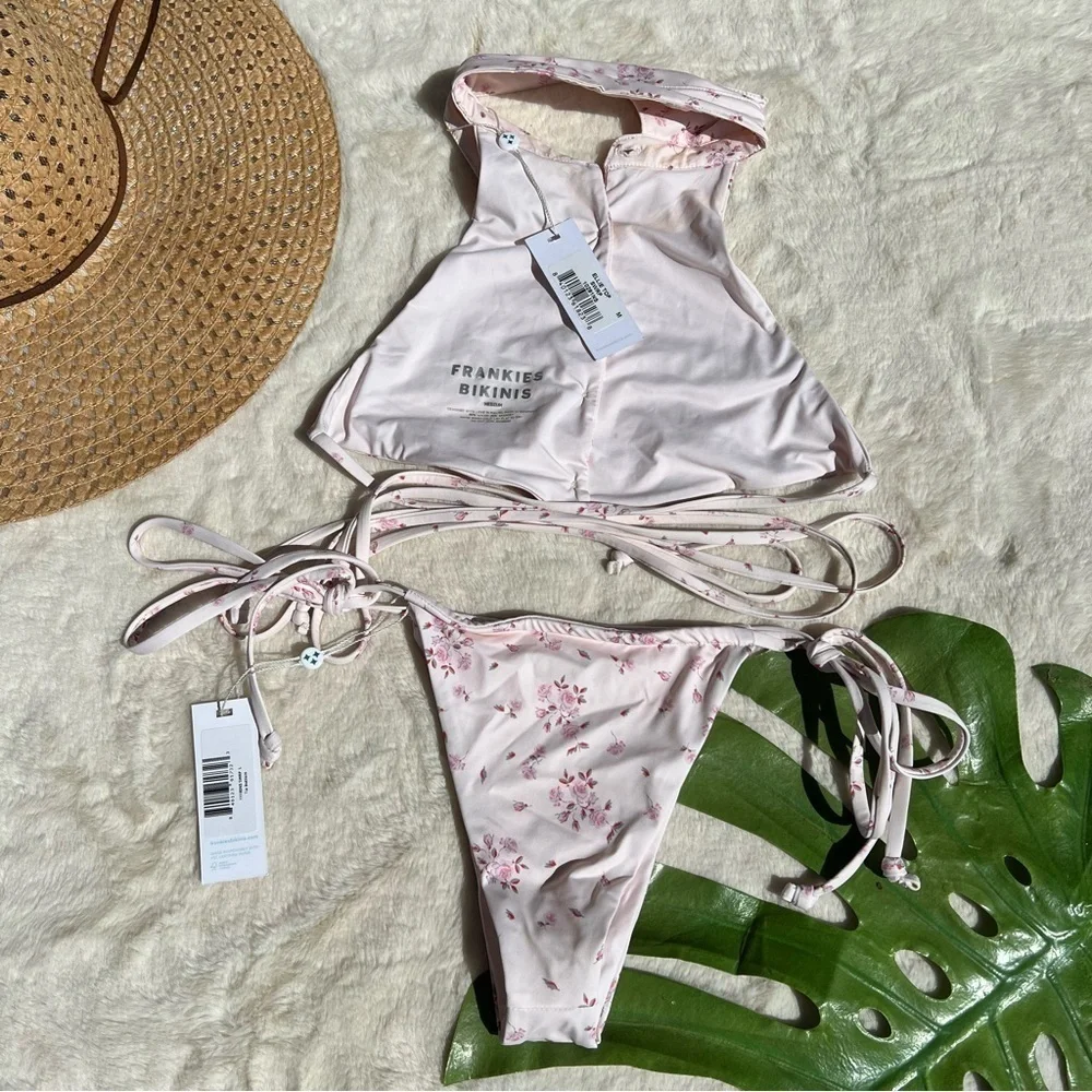 Frankie's Bikini's Ellie High Neck Top and Tia Bottom M/L